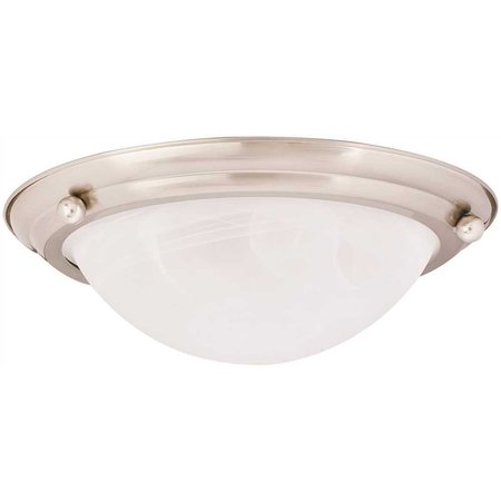 MONUMENT 15-1/2 x 4-3/4 in. Flush Mount Ceiling in Fixture Uses Two 75-Watt Incandescent Medium Base Lamps 2490630